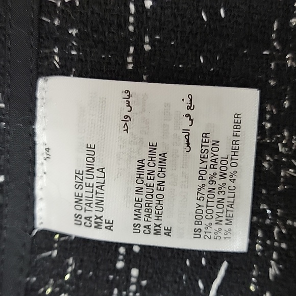 Kimono Wrap Black White Silver Party Evening Topper Jacket XS - Picture 8 of 9